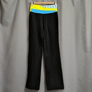 Lululemon Astro Pants Size 4 Black Blue Yoga Crossover Waistband